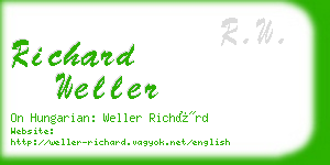 richard weller business card